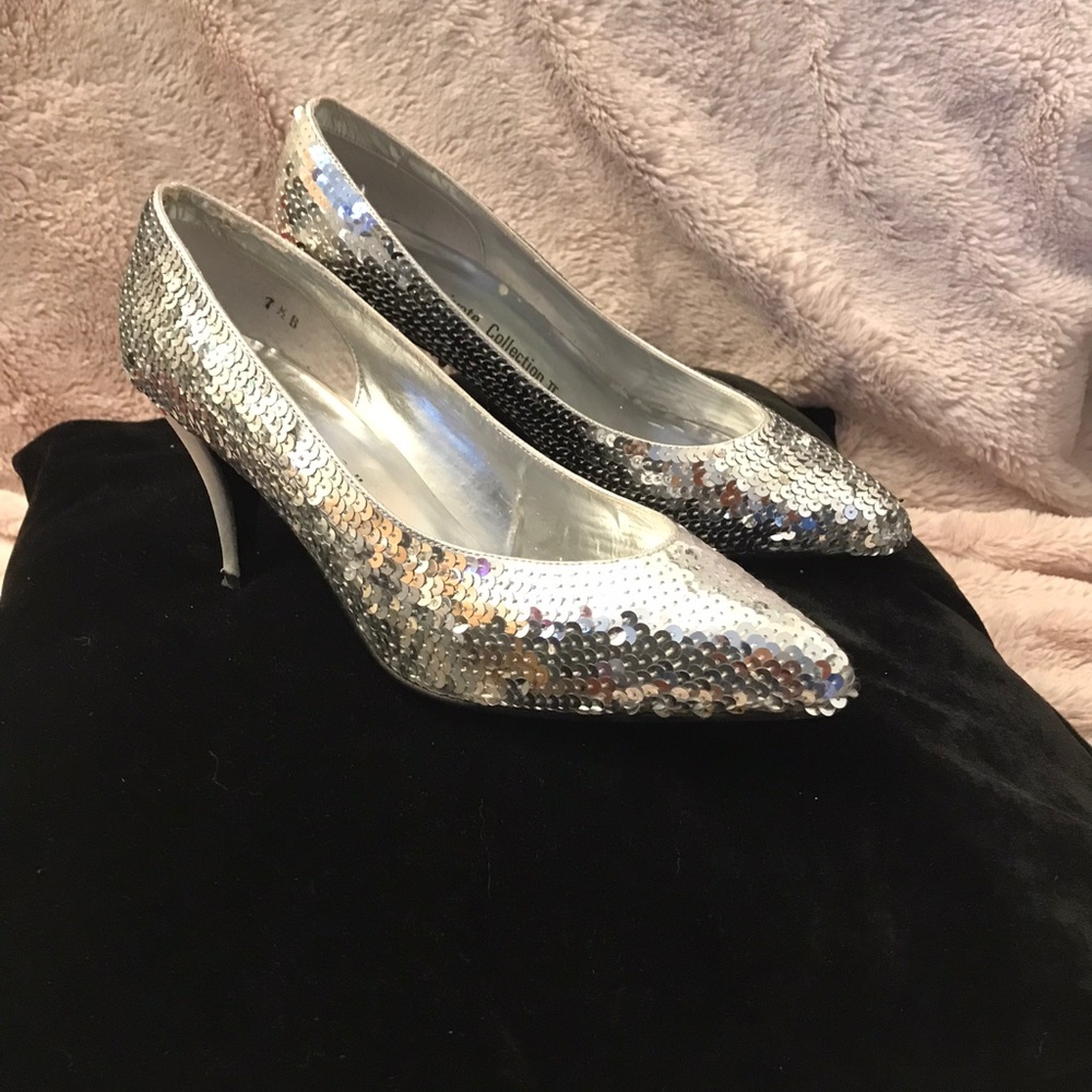 Vintage Sequin Pumps
